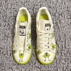 Adidas Kids Stan Smith White and Green Shoes